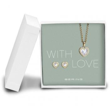 Bering Jewelry 428-712-Gold Schmuck: Gold Jewelry SetBering Arctic Symphony: Women's WatchLadies Bering With Love Gift Set: Women's Watch and Bracelet Gift Set