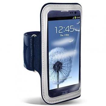 Puro SGS3ARMBLUE - Funda con brazalete para Galaxy S III, color azul