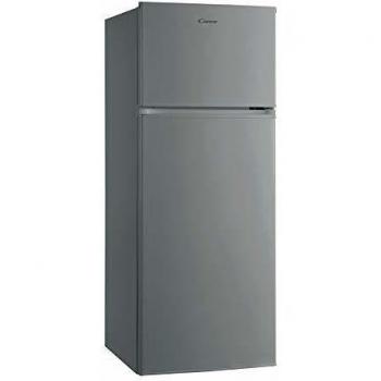 Candy CMDDS 5142X - Frigorífico 2 puertas, 204L, puerta reversible, altura 1,43m, ancho 55cm, 40dB, inox, clase A+