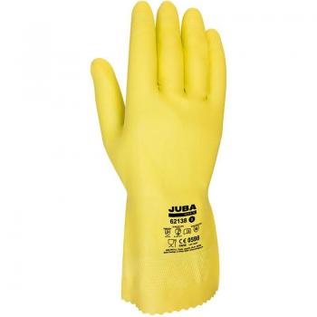 Guante de Trabajo Químico Económico Látex/Algodón Talla 6 Juba E3-80854