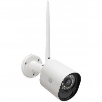Motorola Focus 72 Outdoor Cámara de vigilancia Inalámbrico exterior Wi-Fi con visión nocturna Infrarrojo y detector de movimiento, color blanco