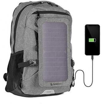 SunnyBAG Mochila Solar Explorer+ | con Panel Solar de 6W para Cargar el teléfono móvil |Mochila 15L para Universidad, Trabajo, Ocio | Compartimento para portátil de 15''