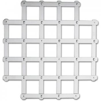 BOJ Salvamantel Extensible, Salvamantel para Olla, Acero Inoxidable, Fabricado en Guipúzcoa, 27x26cm