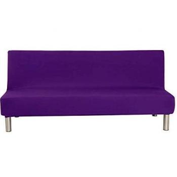 G&X - Funda protectora para sofá cama sin reposabrazos de poliéster y elastano de 3 plazas, elástica, plegable, para sofá plegable