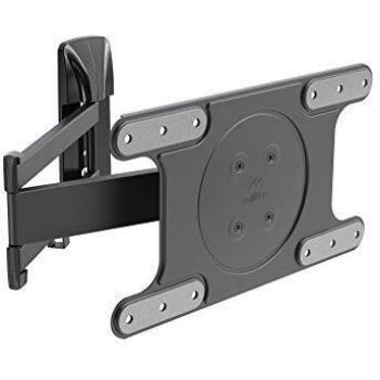 Meliconi Soporte TV de Pared OLED SDR con Doble Brazo para TV de última generación de 40 a 82, Carga máxima de 25 kg, perforación VESA 200 – 300 – 400 x 200, Easy Tilt Pro, Negro