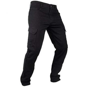 Overlap pantalón reforzado moto Cargo, Negro, talla 38