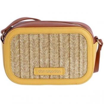 Bandolera de mujer Ali amarilla con cremallera
