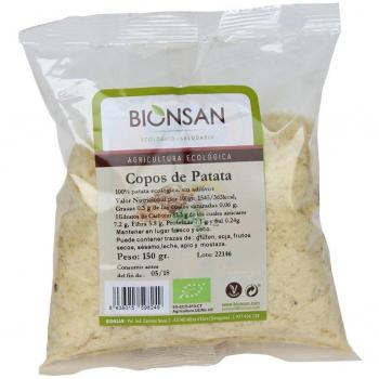 Bionsan Copos de Patata de Cultivo Ecológico - 6 Paquetes de 150 gr - Total : 900 gr
