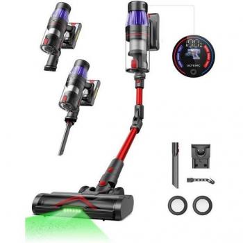 Aspiradora Vertical Inalámbrica Ultenic U16 Flex - 550W - Succión 45000Pa - Autonomía 60 Min - Depósito 1.2L - Cepillo Anti-enredos - Pantalla LED