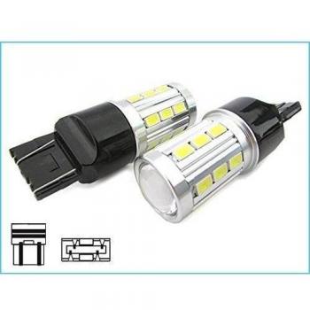 CARALL LS5421 Luz LED de conducción diurna Super Bright White T20 W21 / 5W 7443 Con 21 Smd 5730 - 2 Piezas