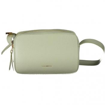 Coccinelle Green Leather Shoulder Bag with Adjustable Strap and Logo, Size: ONE SIZE
