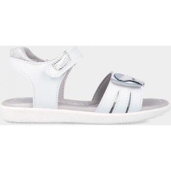 Garvalín - Sandalias abiertas de niña de piel en blanco, modelo 242422-B