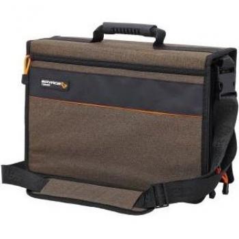 Bolsa de Rig Flip Savage Gear M con 1 Caja y 12 Bolsas PE, Dimensiones 30x20x10 cm, Capacidad 6L