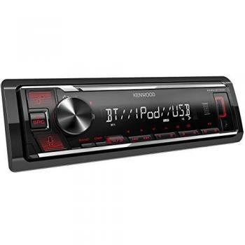 KENWOOD Receptor Digital KMM-BT206. Radio para Coche con Conexión Bluetooth, Manos Libres y USB. Diseñada para iPod y iPhone, Compatible con Spotify, Alexa y Kenwood Remote App
