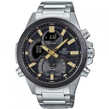 Casio Edifice ECB-30DB-1A9EF Bluetooth Smartwatch - Silver/Gold/Black, Stainless Steel, Chronograph, Water Resistant up to 10 Bar