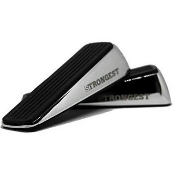 Fermaporta Resistente de Zinc y Caucho Premium, Juego de 2 con Protectores Adhesivos para Paredes