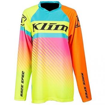 Klim Revolt Maillot para motos de nieve - Rosa Azul Lila Amarillo (S)