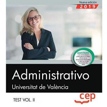 Administrativo. Universitat de València. Test Vol. II: 2