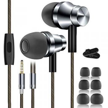 Auriculares intrauditivos Auriculare Bajos con Micrófono y Cambio de Canción 3.5mm