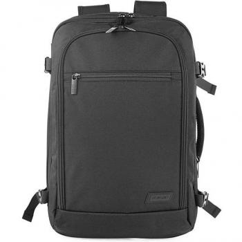 Mochila para Portátil Jaslen Liverpool Multifunción de Viaje y Trabajo, Resistente con Cremallera, Color Negro