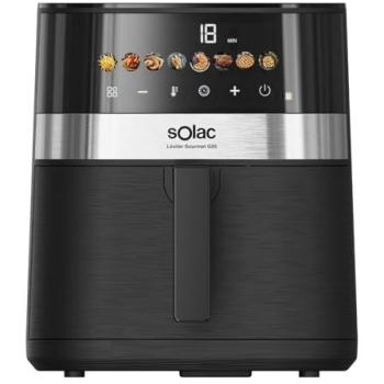 Freidora de Aire Solac Léviter Gourmet 5,5L 1400W Digital con Temporizador y Temperatura Ajustable