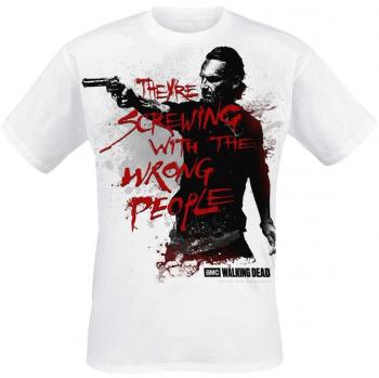 The Walking Dead Rick Grimes - Wrong People Camiseta Blanco 5XL