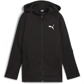 Sudadera con capucha Puma Evostripe Full Size negro puro infantil - 164, modelo 681803-01, tipo sudadera para niño