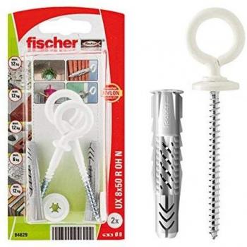 FISCHER 094629 Enchufe de Pared, Gris