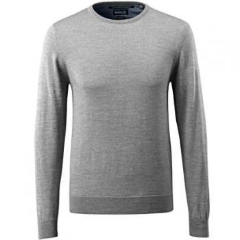 Sudadera Mascot Frontline 50636 para Hombre, Color Gris Melange, Cuello Redondo
