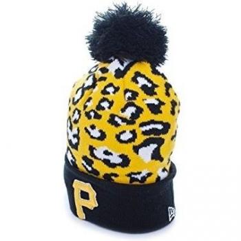 Gorro (Beanie) New Era - Team Leopard 2 Pittsburgh Pirattes Negro/Amarillo Osfa