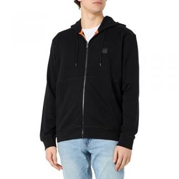 Sudadera con Capucha BOSS Zetalky Negra de Hombre con Cremallera Regular Fit M