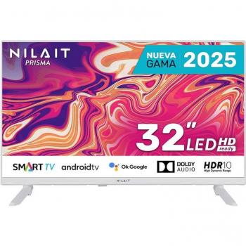 Televisor Inteligente LED Nilait Prisma 32 HD Ready Blanco Sin Marco