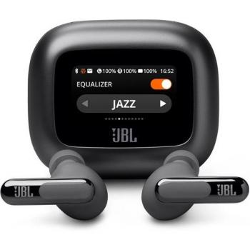 Auriculares True Wireless JBL Live Beam 3 con cancelación de ruido, diseño Stick Closed, audio de alta resolución, color Negro