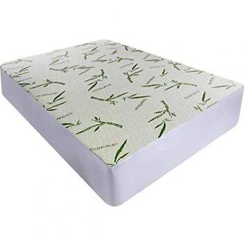 Utopia Bedding Impermeable Protector De Colchón De Bambú 90 x 190 x 30 cm, Funda De Colchón Premium, Transpirable, Estilo Ajustado Todo Elástico