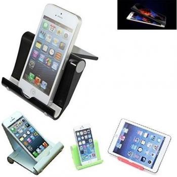 Escritorio Soporte universal dock para ZUK Z2 Pro, negro, fuerte, ligero y compacto | Multi-ángulo del sostenedor del soporte portátil para tabletas, e-readers y smartphones Fold-Up Docking Station cuna del muelle turística montaje muelle Viajes titula