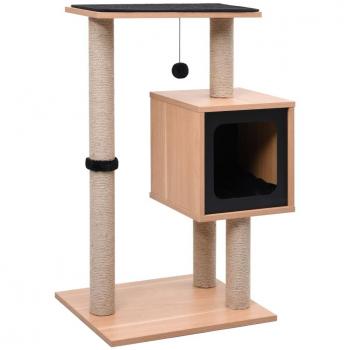 Alfombra Rascadora para Gatos con Rack en Sisal 82 cm