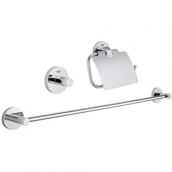 Grohe Essentials 3-in-1 Guest Bathroom Accessories Set in Chrome