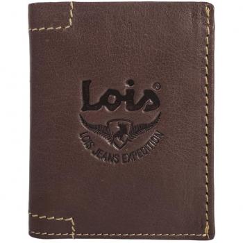 LOIS - 28305 BILLETERO PIEL TEXAS, Color Marron oscuro