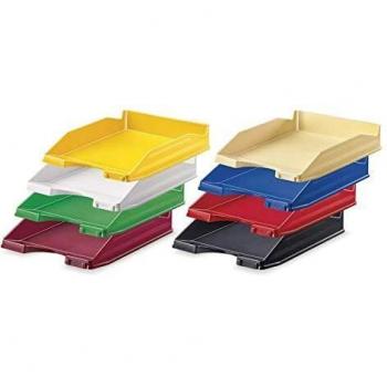 Mattio - Caja de 10 bandejas apilables Opaco Azul