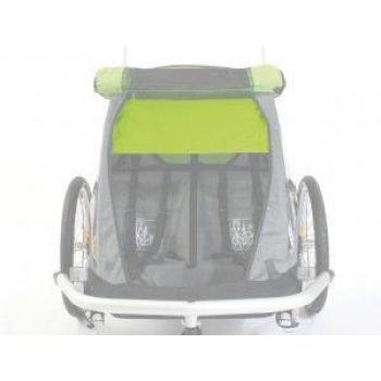 Toldo parasol p.remolque niños Kid for 2 p.Croozer Kid for 2,verde, p. 2 asientos