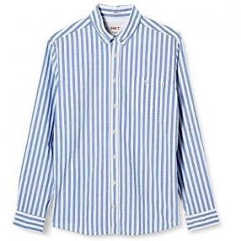 HKT by Hackett Hkt Butcher Str Camisa, Azul