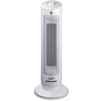 Calentador de Columna Cerámica Eléctrico 1000/2000W Blanco con Ruedas - Kemper
