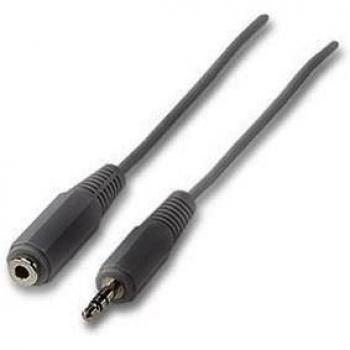 Lindy 35464 - Cable de audio premium con conector stereo 3.5 mm macho a 3.5 mm hembra, 5 m, color negro