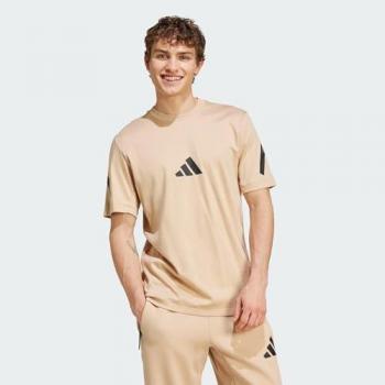 Camiseta adidas Z.N.E. Hombre Manga Corta Beige y Negro