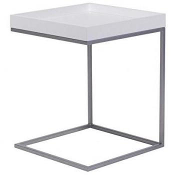 Jan Kurtz Pizzo 40 - Mesa auxiliar blanco/roble lacado