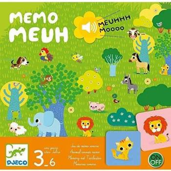 DJECO- Juegos de acción y reflejosJuegos educativosDJECOJuego Memo Meuh, Multicolor