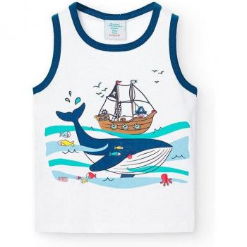 Camiseta de bebé punto tirantes BCI