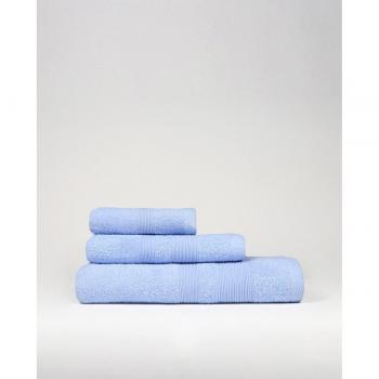 Conjunto de 3 Toallas de Baño Suaves y Absorbentes en Color Azul - Varios Tamaños Disponibles