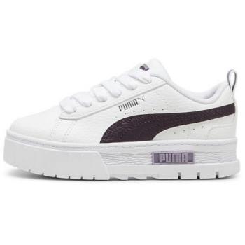 Zapatillas de piel Puma Mayze Lth para niña - Blanco puro y negro - Talla 34