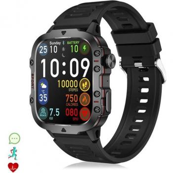 Smartwatch QX11 Outdoor con Monitor Cardiaco y Más de 100 Modos Deportivos